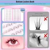 Bottom Lashes J Curl Lower Lash Clusters for Daily Wear