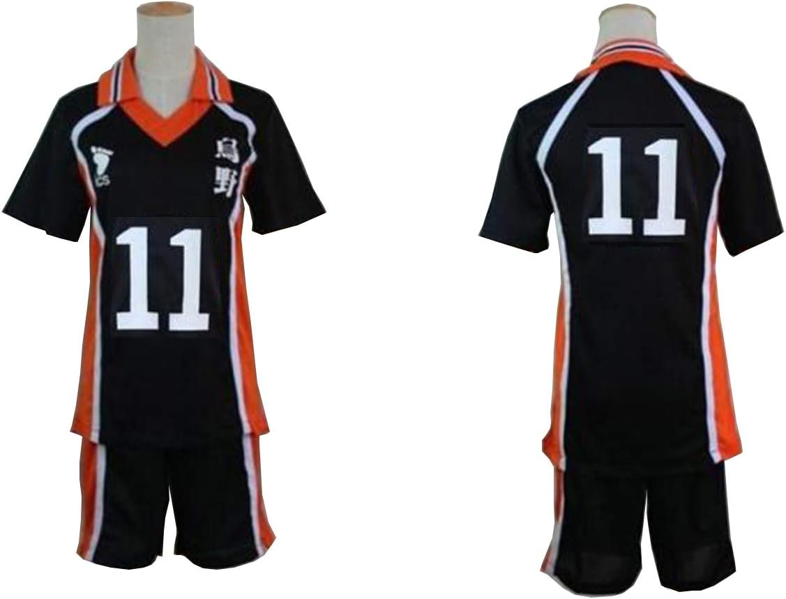 Men's Haikyu!! Cosplay Costume tsukishima kei 11 Volleyball Jersey Size