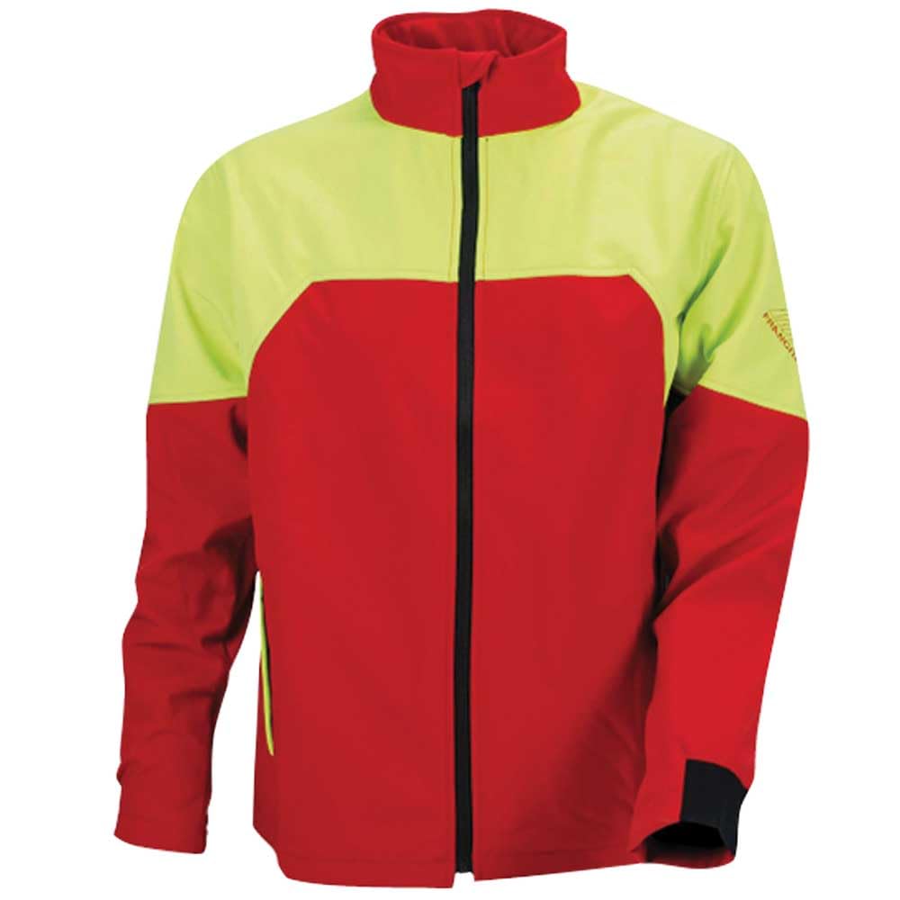 "Start-Up Forstjacke by Francital - Forst-Softshelljacke - Waldjacke - Arbeitsjacke rot-gelb oder schwarz-gelb