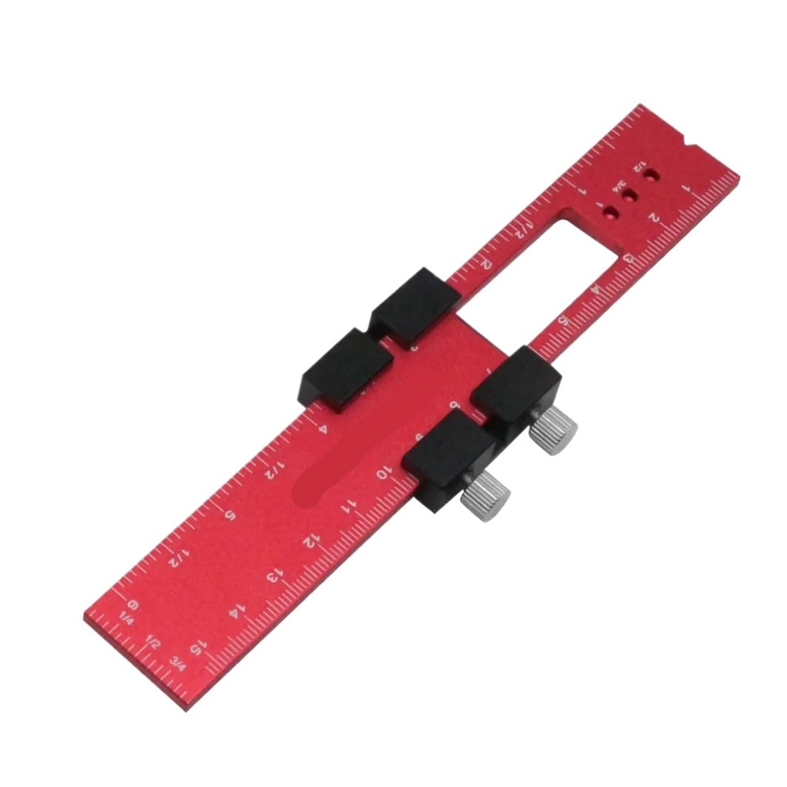 Bloque de Posicionamiento para Regla Regla de posicionamiento aleación aluminio 16/20/30cm, indicador marcado carpintería, herramienta medición ángulo for diseño precisión carpintero DIY(160mm)