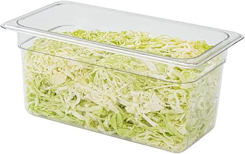 Met Lux - Contenedores de almacenamiento de alimentos de tamaño 13, 10 cajas de 6 pulgadas de profundidad, rectangular, medidas graduadas,