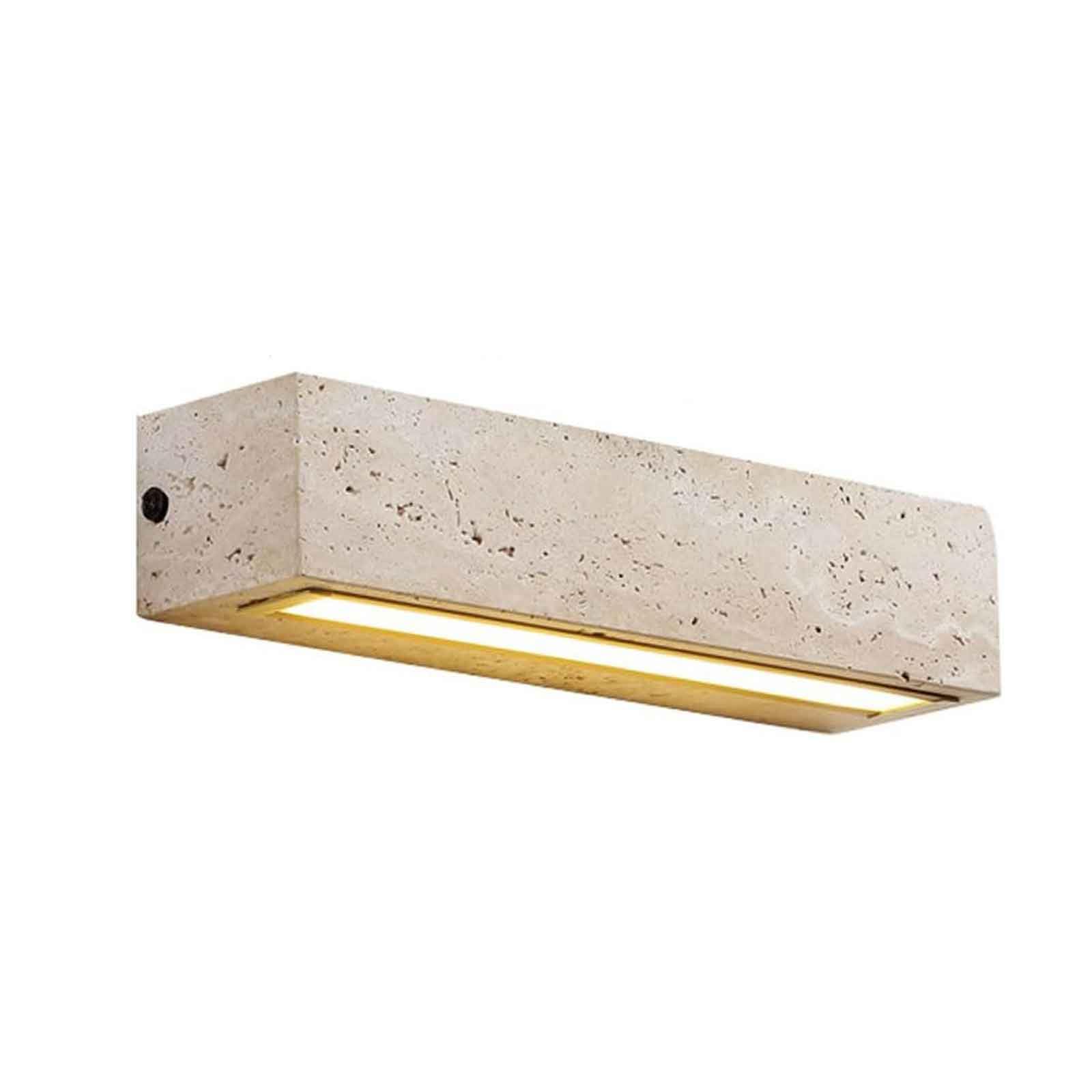 SXSCARKX Nordic Natural Stone Square Wall Sconce Rectangular Light Retro Outdoor Indoor Are Available Waterproof Lamps Japanese Wabi-sabi Wind Staircase Entrance Balcony Bathroom