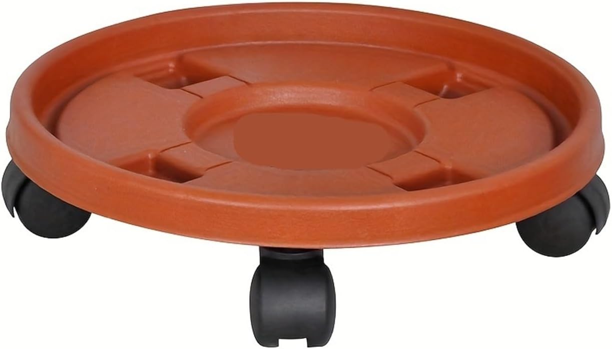 1pc, Removable Plant Stand Flower Pot Tray with Universal Wheel Heavy Rolling Rack Indoor and Outdoor Balcony(30CM)