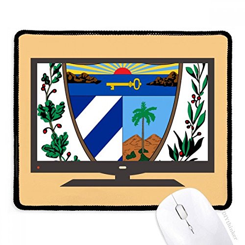 Alfombrilla de ratón de Cuba, diseño con emblema nacional para escritorio