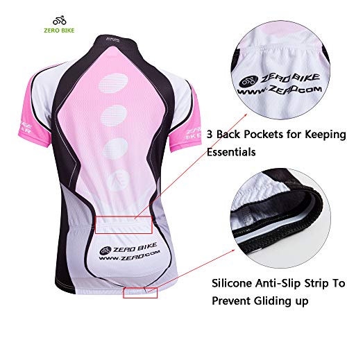 Image of Women's Short Sleeve Cycling Jersey Jacket Cycling Shirt Quick Dry Breathable Mountain Clothing Bike Top