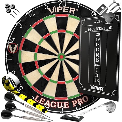 Viper League Pro Steel Tip Dartboard Starter Set 1
