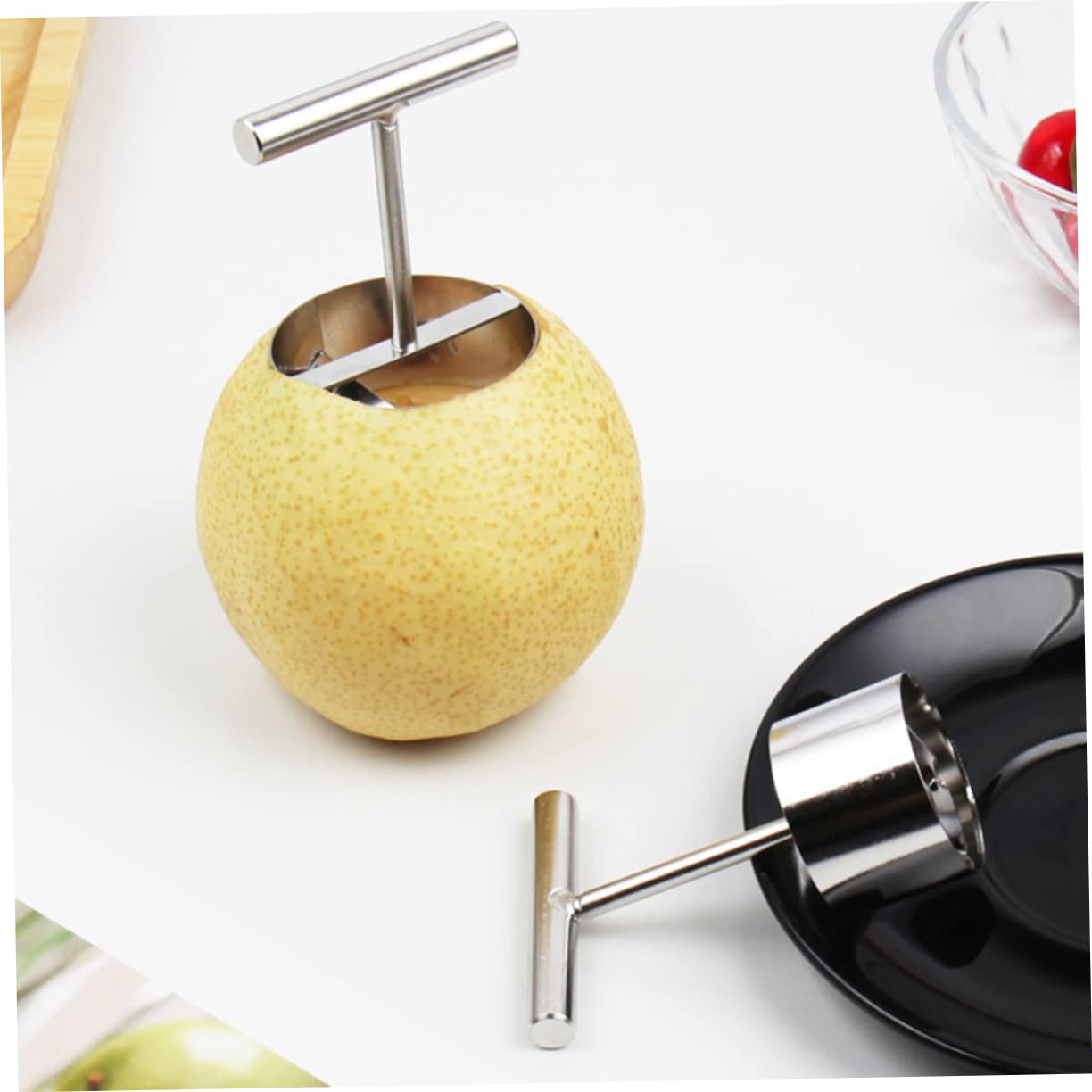 Zerodeko 6stücke Edelstahl Apfelentkerner Multifunktionale Obstkernausstecher Ergonomische Fruchtkerner Für Einfache Handhabung Für Küche Und Haushalt Hochwertige Langlebige