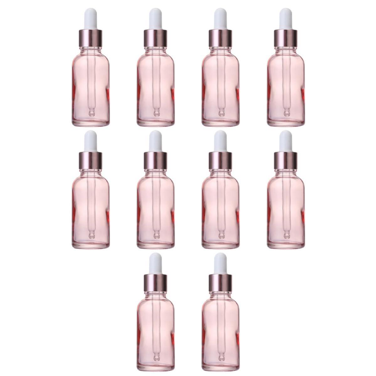 YARNOW 30 Pezzi Flacone Contagocce Rosa da 30ml in Vetro per Profumi
