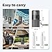 VOGOGE Travel Bottles for Toiletries, TSA Approved Travel Shampoo and Conditioner Bottles with Suction Cups, Gray