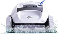 Vista 1 de Dolphin E10 - Aspiradora robótica automática para piscina, cepillo de limpieza activo, acceso a filtros de carga superior, ideal para piscinas sobre