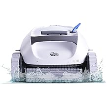 Dolphin E10 Automatic Robotic Pool Vacuum Cleaner, Active Scrubber Brush, Top Load Filters Access