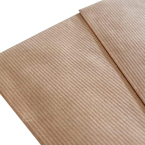 Idena 50059 - Papier pakowy 70x100 cm, 2 arkusze, 60g/m² mocny papier, kolor kraft, papier pakowy, papier kraft, opakowania