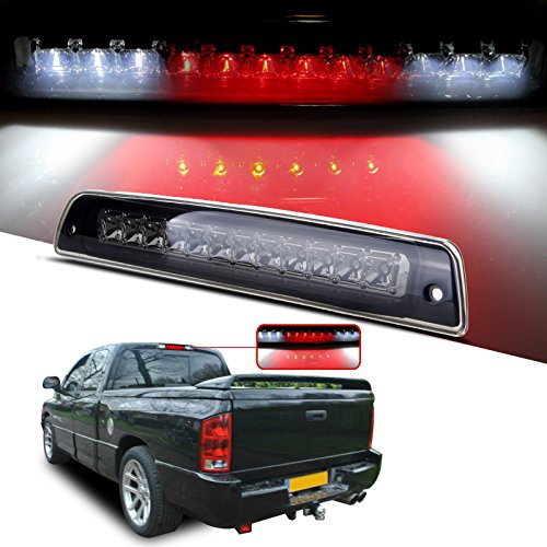 cciyu High Mount Brake Light Replacement fit for 1994-2001 Dodge Ram 1500 2500 3500 Pickup LED 3rd Brake Light Cargo Lamp (Smoke)