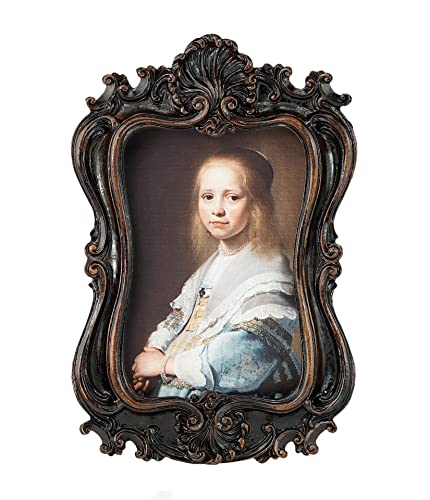 Kangce Vintage Picture Frames 4X6 Antique Picture Frames Ornate Picture Frames Gothic Picture Frame Retro Picture Frames Embossed Floral Baroque Frame Wall Picture Decor Table Top Decor Photo Gallery Halloween Decorations #TOP28