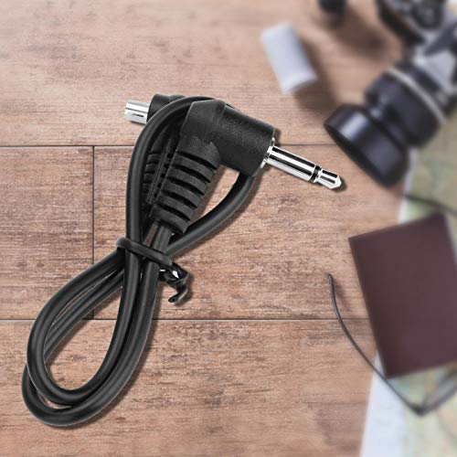 Annadue 30 cm / 11,8 Zoll 3,5-mm-Stecker-PC-Sync-Kabel mit Schraubverschluss für Blitzauslöser RF-602, SB-800/900, 580EX II Professionelle Blitzschuhleuchten