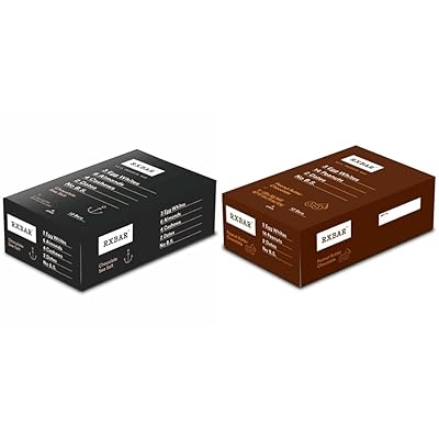 RXBAR Protein Bars, 12g Protein, Chocolate Sea Salt, 22oz Box 12 Bars  RXBAR Protein Bars, 12g Protein, Peanut Butter Chocolate, 22oz Box 12 Bars