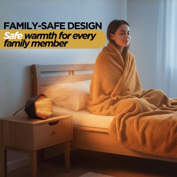 Calefactor Eléctrico Portátil Cerámico PTC 1000W 240V miniatura 7