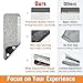 Refrigerator Handle Covers, Set of 6, Non-Slip Fridge Handle Covers, Washable Appliance Handle Covers, Keep Your Kitchen Clean, Microwave Oven Dishwasher Handle Protector(Light Gray, Silver pattern)