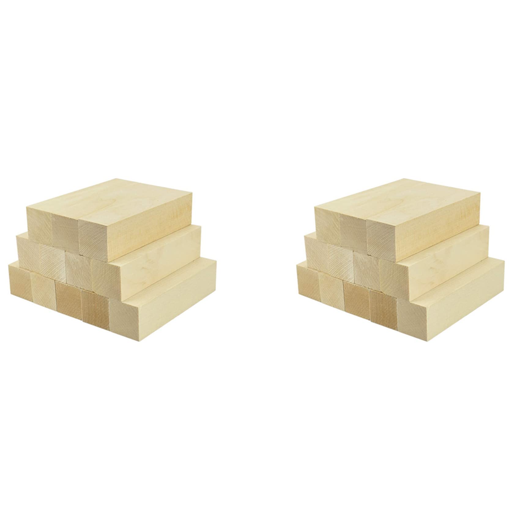 Jnchdghwa 2X Whittling and Carving Wood Blocks Unfinished Wood Blocks Basswood Carving Blocks Set for Carving Beginners