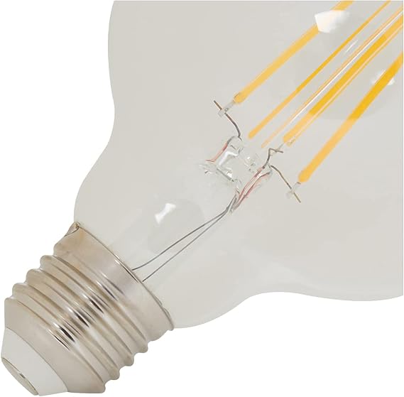 Panasonic E27 Led Filament Lamp, Yellow Light (2700K), 7W, 806 Lumens, G95