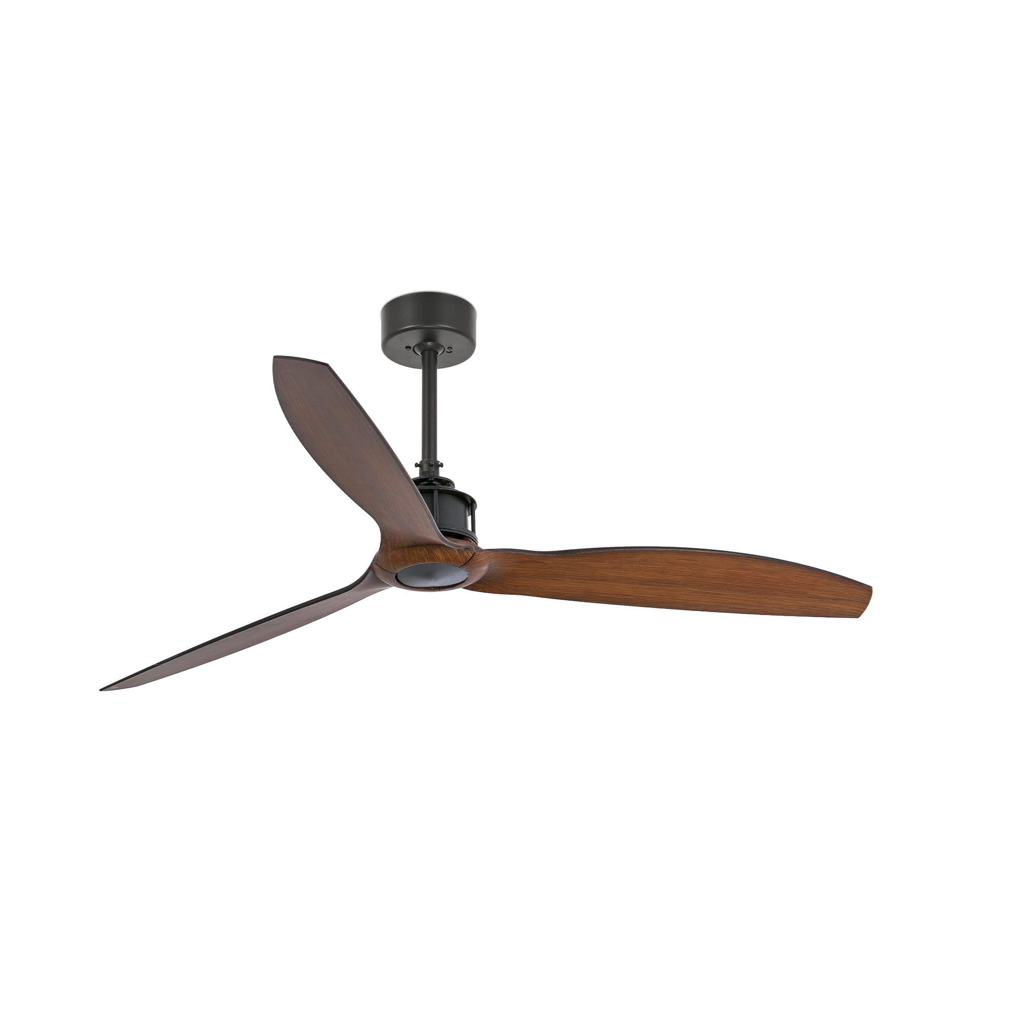 Faro 33395 - JUST FAN Ventilatore da soffitto nero/legno con motore DC