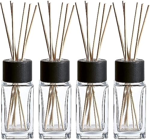 Amazon.com: Empty Glass Fragrance Reed Diffuser Bottles,for Essential ...
