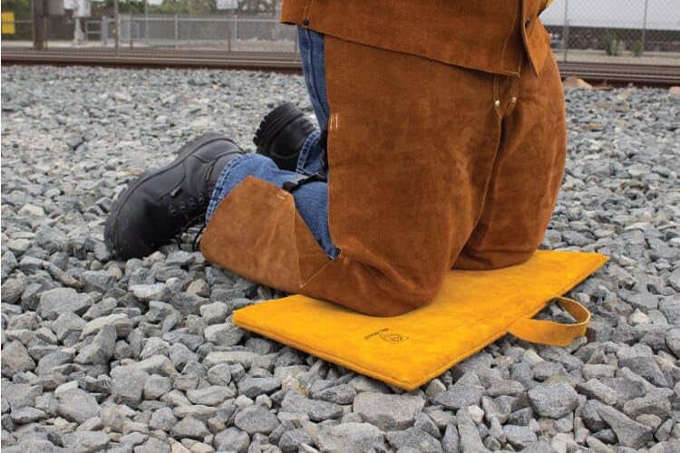 Tillman 563-1224 1' X 2' Cowhide Split Leather Welders Kneeling Pad