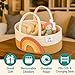 ZEAL'N LIFE Baby Changing Basket Set – Woven Moses Basket with Waterproof Changing Pad, Blanket & Diaper Caddy | Portable Changing Station for Dresser or Table | Nursery & Baby Gift Idea