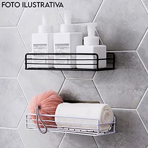 Kit 3 Prateleiras Para Banheiro Cozinha Lavanderia Quarto Adesiva Decorativa Organizadora Lateral 28