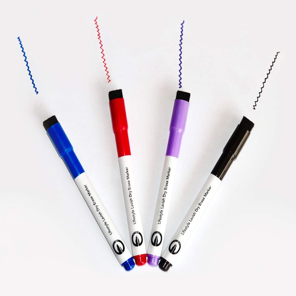 Lifestyle LavishMAGNETIC magic Marker Pens Magnetic Dry Erase Marker Set of 4,for Whiteboard -Quick dry Ink-Low Odor and Vibrant Colors