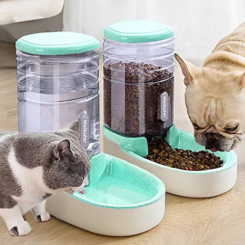 Pets Auto Feeder 3.8L,Food Feeder and Water Dispenser Set for Small & Big Dogs Cats and Pets Animals (Green) Pets Auto Feeder 3.8L,Food Feeder and Water Dispenser Set for Small & Big Dogs Cats and Pets Animals (Green)