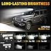 NAOEVO 12Inch LED Light Bar and 2PCS 4Inch LED Pod Lights, 420W 42000LM LED Fog/Driving/Off Road Lights Bar, Spot Flood Combo LED Light Bar with Wiring Harness Kit-3 Lead for Truck ATV Boat