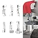 Produktbild OurLeeme Overlock-Nähfuß für Singer 14CG754 14SH654 14U555 14U557 Consew 14TU 14hd854 14sh754 Juki Overlock-Maschine, 6 Stück