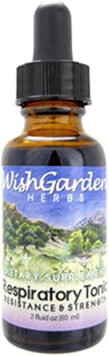 Miniatura 9 de WishGarden Herbs Respiratory Tonic Resistance & Strength - Suplemento de apoyo pulmonar a base de hierbas totalmente natural con gordolobo y