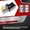Nakkaa 12V DC Hydraulic Power Device 10 Quart Double Acting Hydraulic Dump Trailer Pump for Lifting and Lowering Dump Trailer Trucks