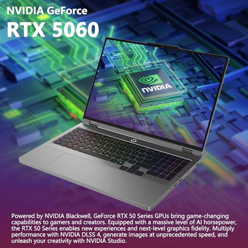 Image of Lenovo Legion 5 AI-Powered Gaming Laptop | 16 inch WQXGA IPS 240Hz 100% DCI-P3 | Intel Core Ultra 9 275HX | 32GB DDR5 1TB SSD | GeForce RTX 5060 (572 AI Tops) | RGB Backlit Win11 Pro w /DLCA Accessory