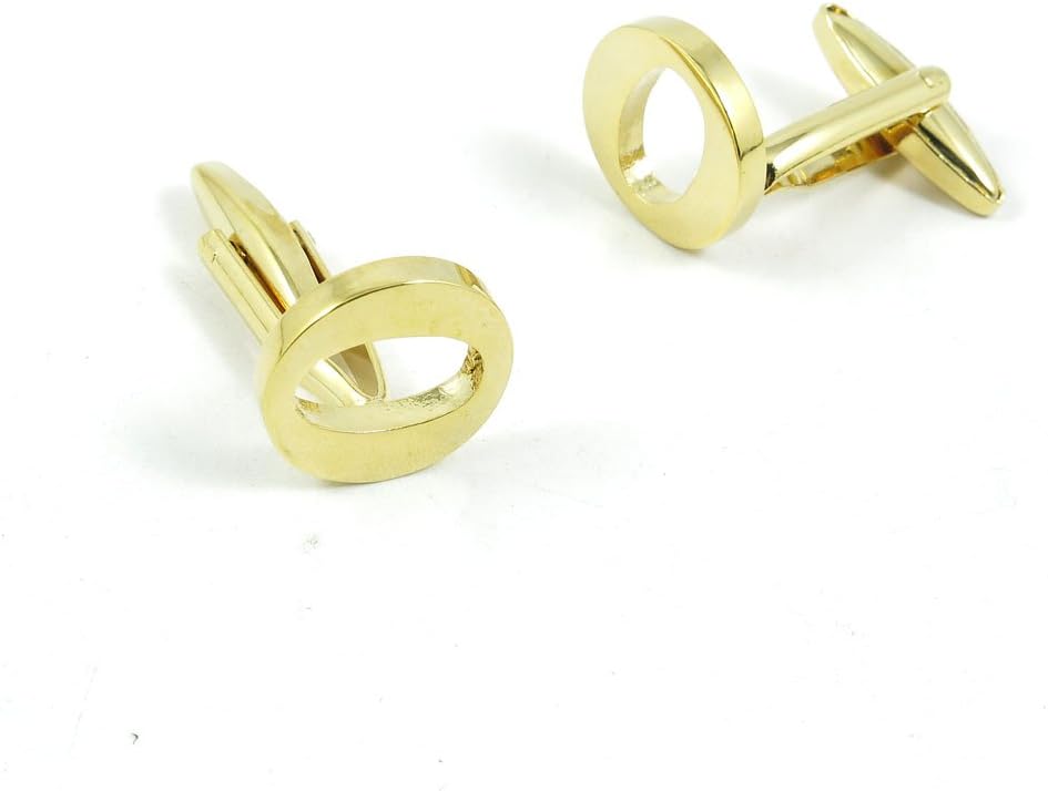 Cufflinks Cuff Links Fashion Mens Boys Jewelry Wedding Party Favors Gift 861WV0 Golden Letter O