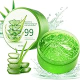 hommova 2 Pcs Aloe Vera Gel for Face, 300ml 99% Organic Hydrating Aloe Vera Gel - Image 1