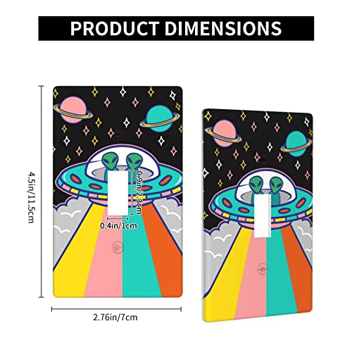 Plaque murale Alien cadeau original pour interrupteur simple