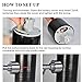 YJSG Draft Pour Beer Dispenser,Canned Beer Draft System,Mini Kegerator,Beer Foam Maker,Beer Can Tap,Converts Any Can Into Draft for Family, Bars,Gifts for Men,Black