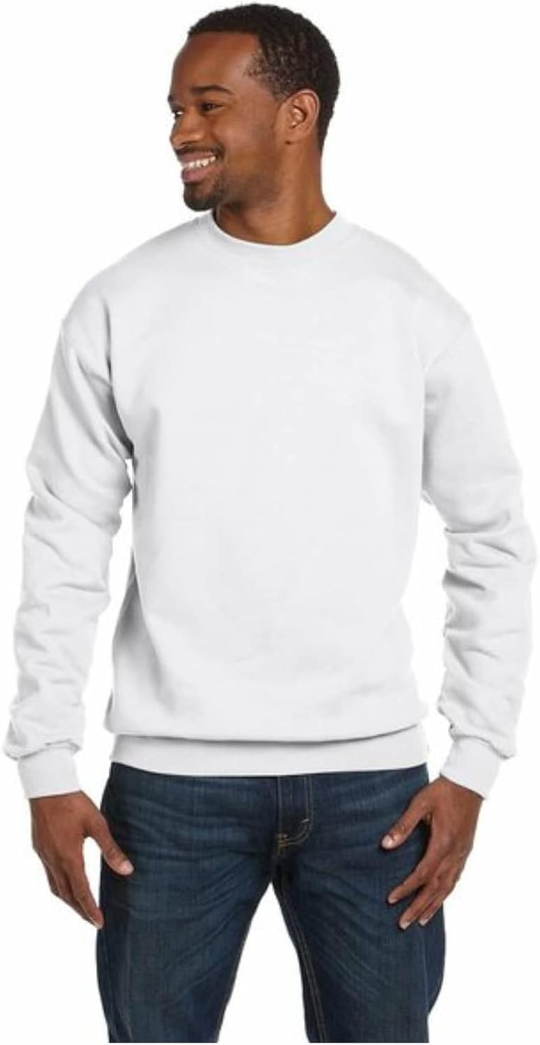 Hanes Men’s Comfort Blend, EcoSmart Sweatshirt White