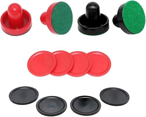 Miniatura 8 de 4 empujadores de hockey de aire con 8 piezas de discos, paletas y asas de portería - Accesorios de repuesto para mesas de juego