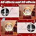 Custom Christmas Snow Globe with Photo & Name – Personalized 3D Crystal Ball with Light Base, Engraved Picture Keepsake for Family, Kids, Mom, Dad, Couples, Pets, Xmas Gifts (Christmas Series 01)