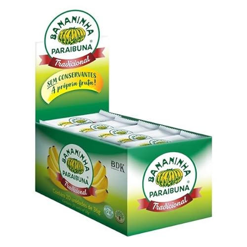 Bananinha Paraibuna, Tradicional, 36 Gramas, Caixa com 20