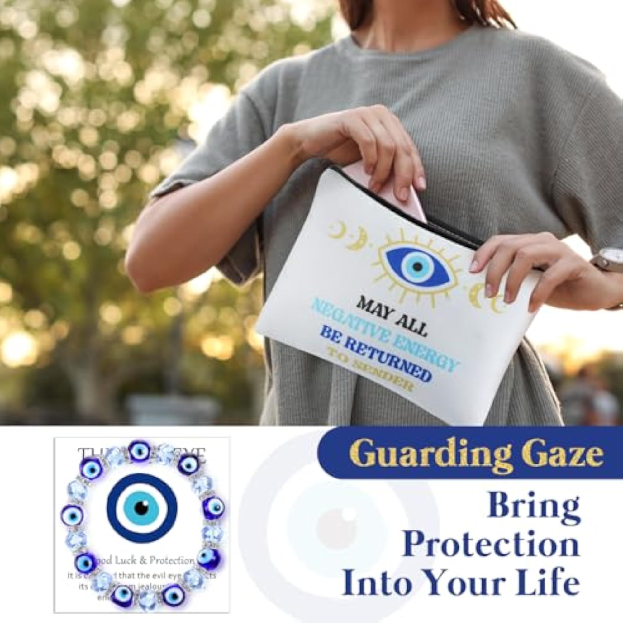 8 Pcs Evil Eye Gift Set for Women, Christmas