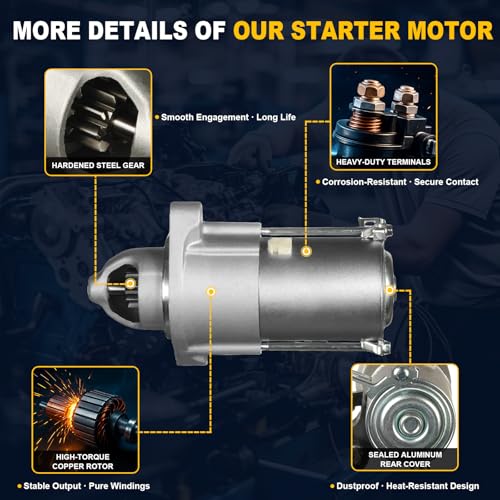 Argomar 17994N Starter Motor for Chrysler Sebring 07-10 2.4L, Dodge Avenger 08-10 2.4L Caliber 07-12 Journey 09-20 2.4L, Jeep Compass Patriot 07-17 2.0L 2.4L, Patriot 07-17 2.0L 2.4L by Argomar - Image 5