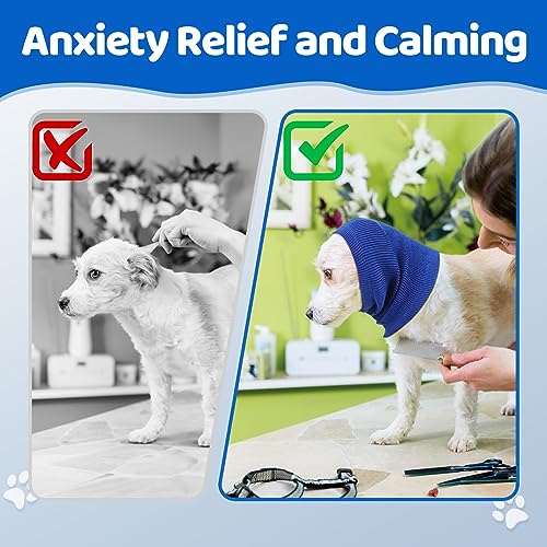 3 pçs protetores de orelha de cachorro proteção contra ruído capas de orelha de cachorro envoltório