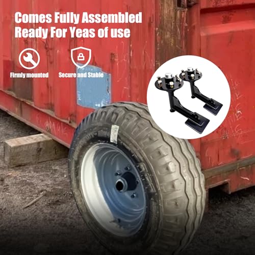 image for Generic RoloTippi 2-Pack Shipping Container Wheels Kit 6-Lug Bolt On W