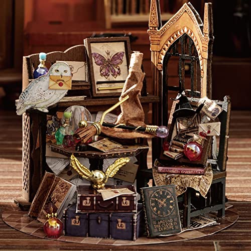 TOPBSFARNY 3d Stereoscopic Miniature Dollhouse Kit Assembling Toys DIY Model Wooden Furniture for Valentine's Day Creative Gifts (Time Magic) - Image 3