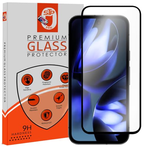 Image of STP FEEL HD+ Premium Tempered Glass Screen Protector Guard Compatible For Google Pixel 9A 5G (6.3 Inch, Pack of 1) | Edge to Edge Coverage With Easy to installation kit